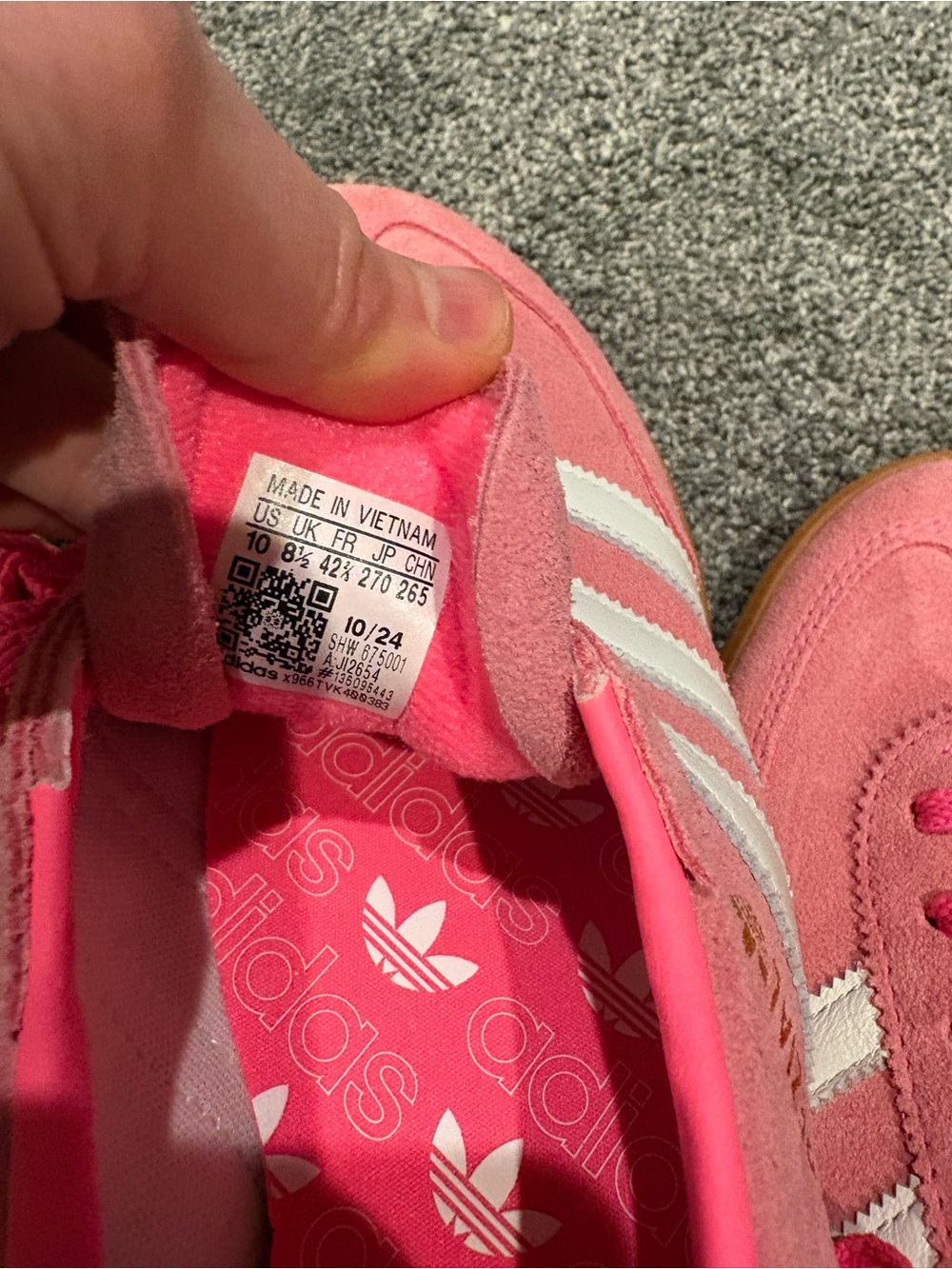 💖SPOTLIGHT💖NWOT Adidas Originals Handball Spezial Sneakers in Lucid Pink - Picture 8 of 8